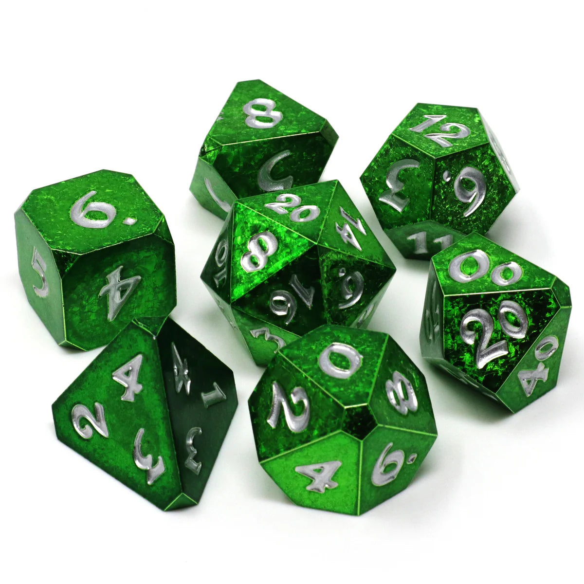 Die Hard Dice 7pc RPG Dice Set - Thornsinger With Silver