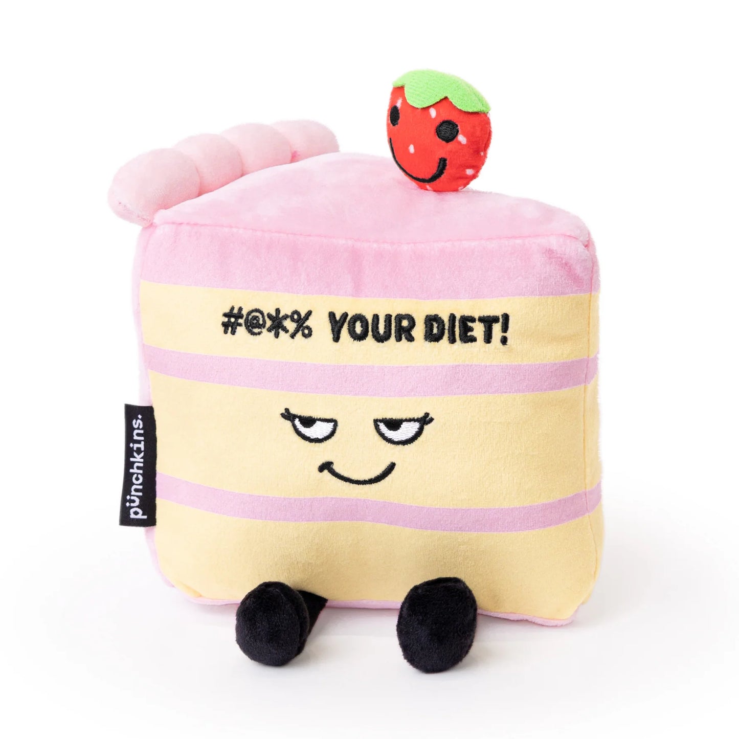 Punchkins "#@*% Your Diet!" Plush Cake Slice