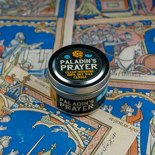 Game Master Dice Candle - Paladin's Prayer (1.4 oz.)