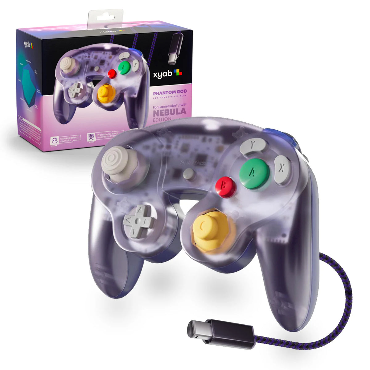 XYAB PHANTOM GCC Wired Controller V2 Gamecube Controller