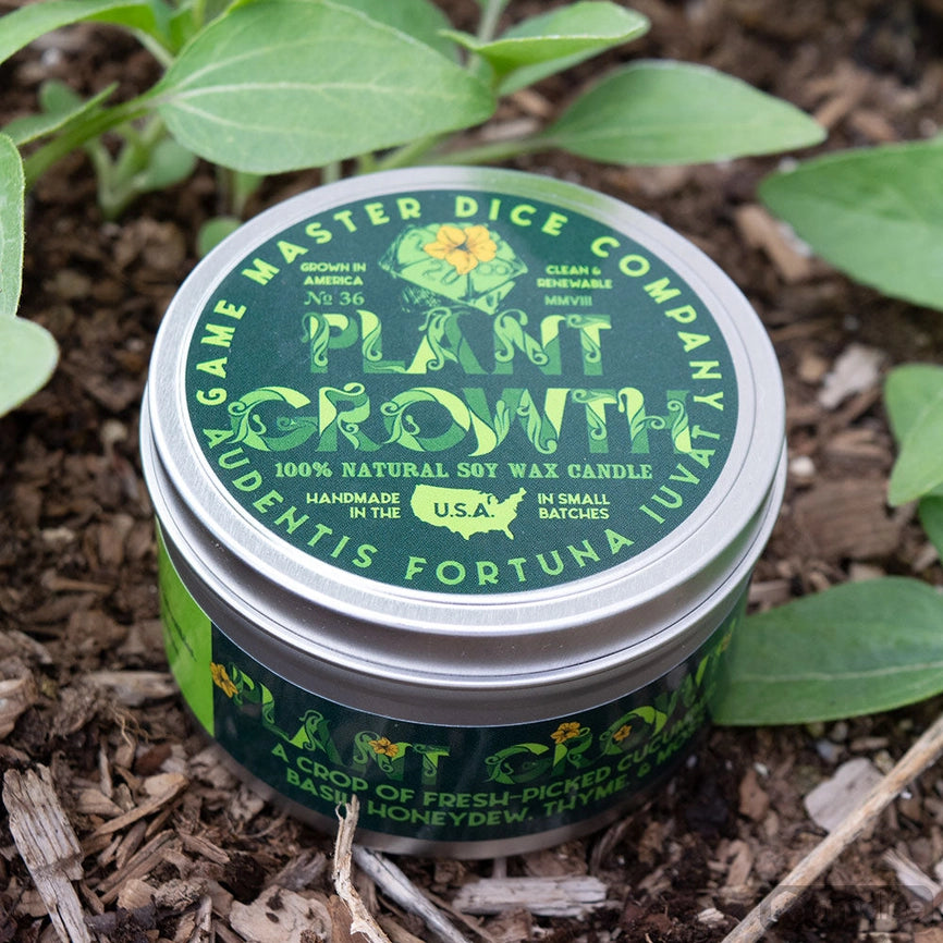 Game Master Dice Candle - Plant Growth (8 oz.)