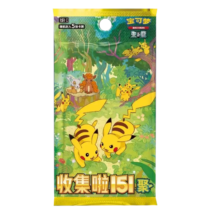 Pokemon TCG Collect 151: Gathering (Simplified Chinese) Slim Booster Pack