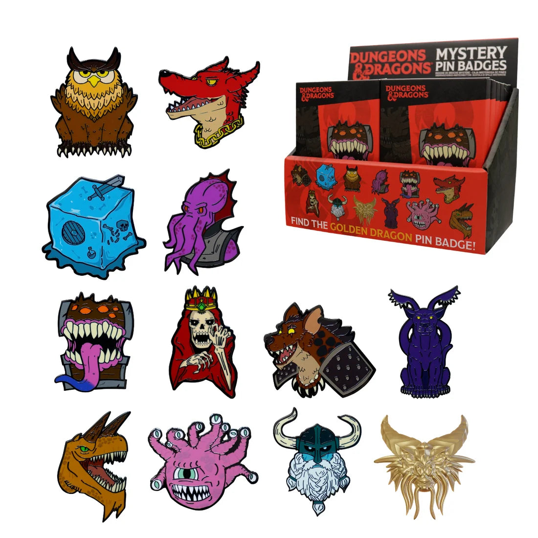 Dungeons & Dragons 50th Anniversary Mystery Pin Badge Blind Box