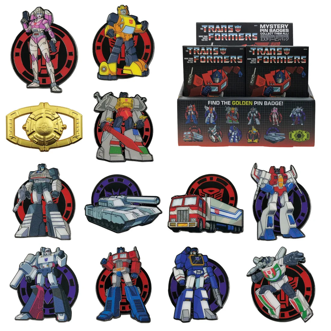 Transformers Mystery Pin Badge Blind Box