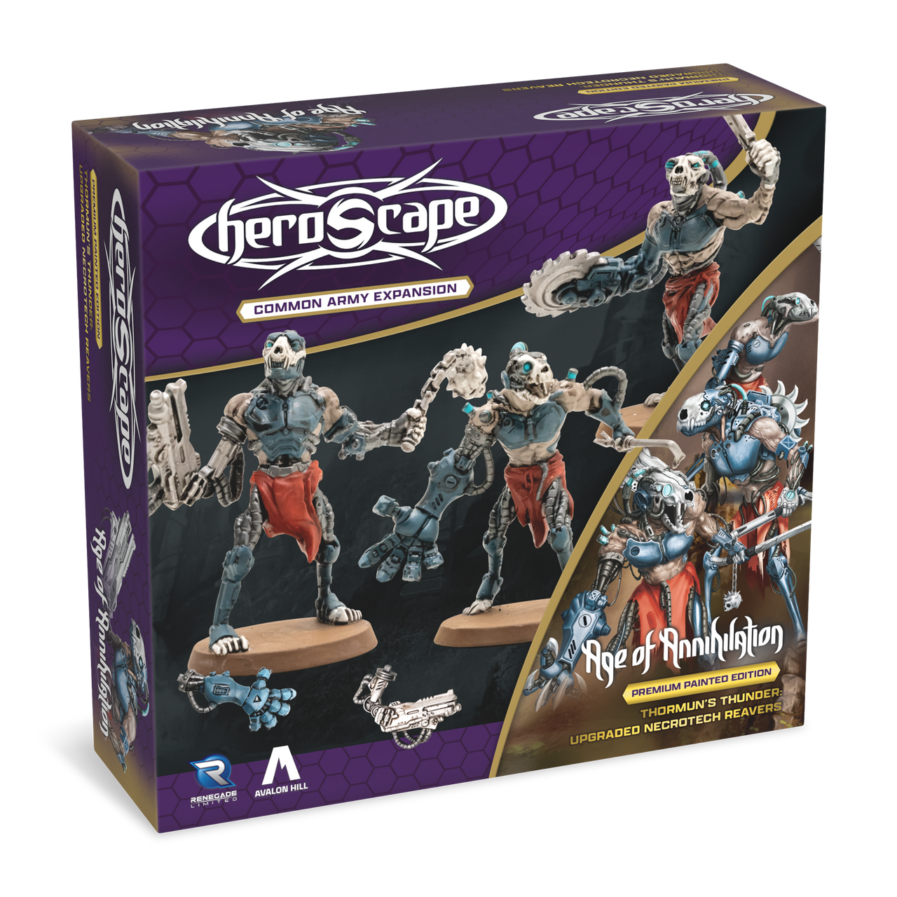 Heroscape: Thormun's Tunder - Upgraded Necrotech Reavers (Painted)