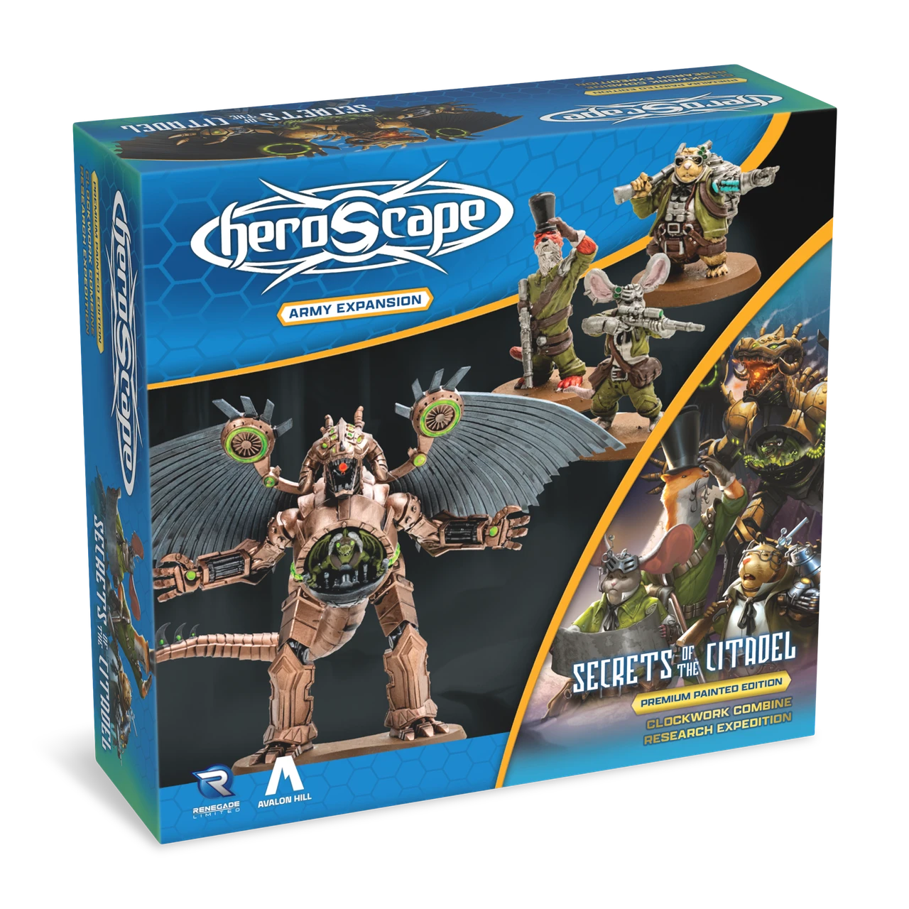 Heroscape: Clockwork Combine Research Expedition Army Expansion (Painted)