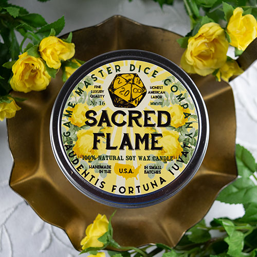 Game Master Dice Candle - Sacred Flame (8 oz.)