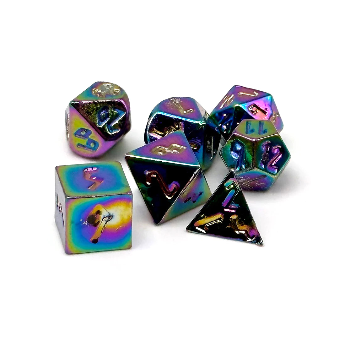Norse Foundry Pixie Mini Metal Dice Set: Scorched
