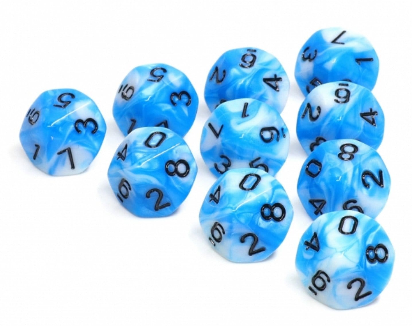 10 piece D10s - Cumulus Cloud
