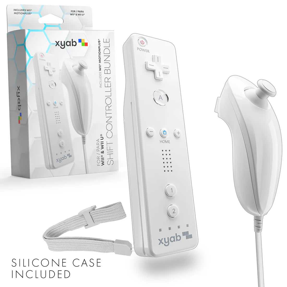 XYAB Shift Wii Wireless Controller Bundle - White