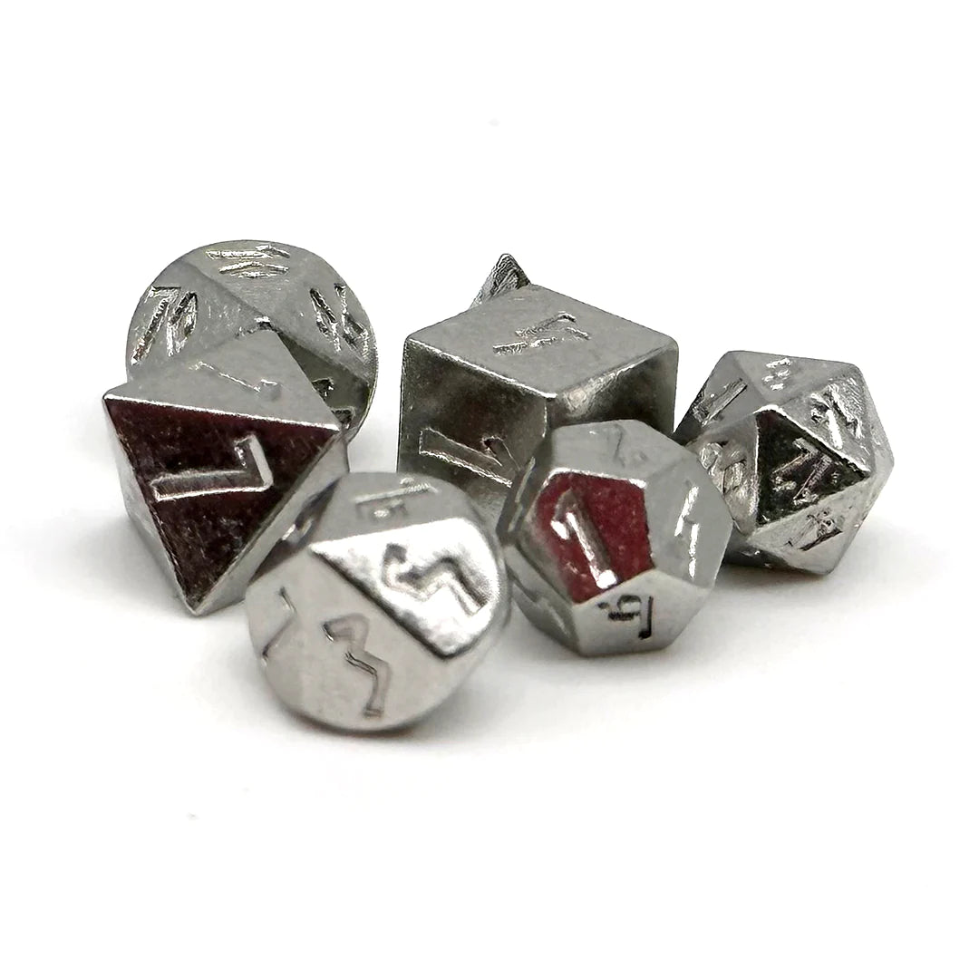 Norse Foundry Pixie Mini Metal Dice Set: Silver
