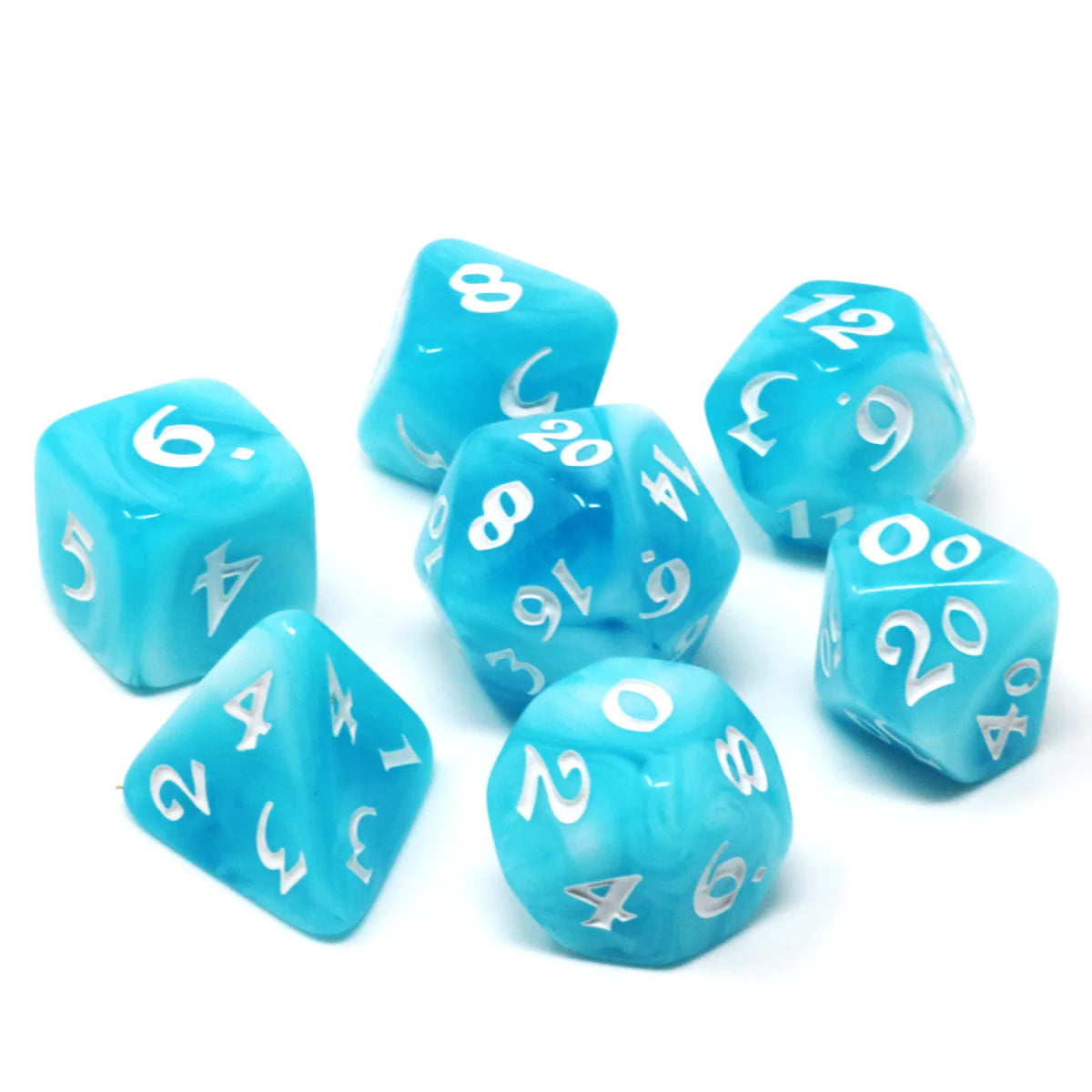 Die Hard Dice 7pc RPG Set - Elessia Glacial Gale