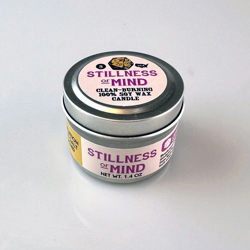 Game Master Dice Candle - Stillness of Mind (1.4 oz.)