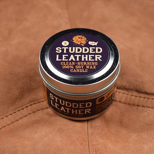 Game Master Dice Candle - Studded Leather (1.4 oz.)