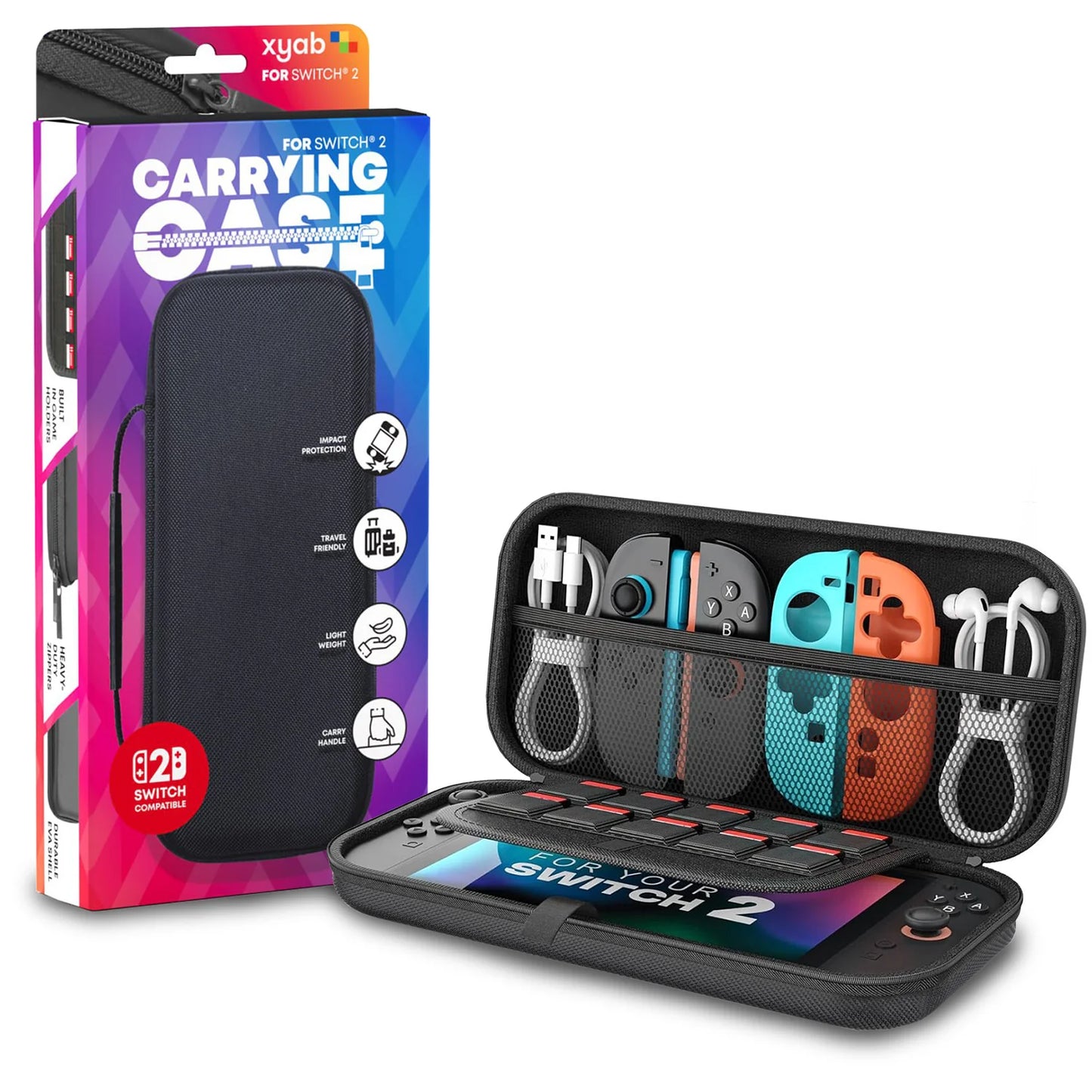 XYAB Travel Hard Shell Carrying Case - Nintendo Switch 2