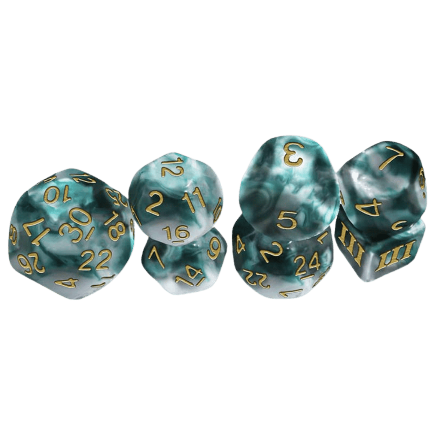 DCC Funky 7 Thracian Smoky Sacrifice Dice