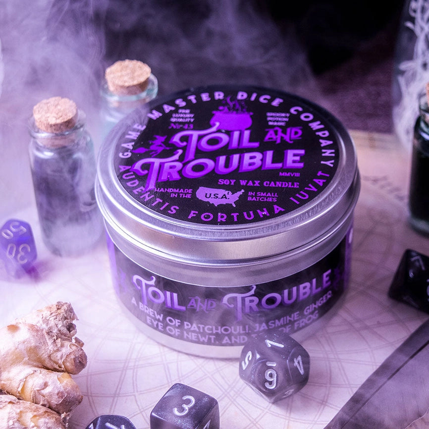 Game Master Dice Candle - Toil and Trouble (8 oz.)