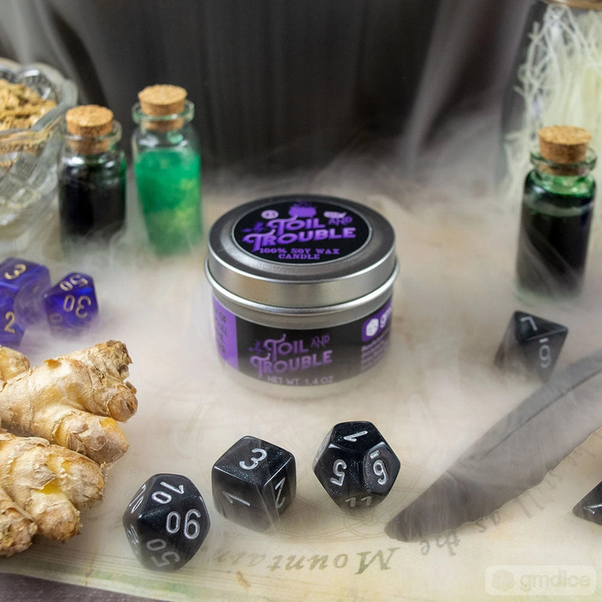 Game Master Dice Candle - Toil and Trouble (1.4 oz.)