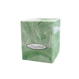 Ultra Pro Satin Cube Marble Deck Box (Lime Green/White)