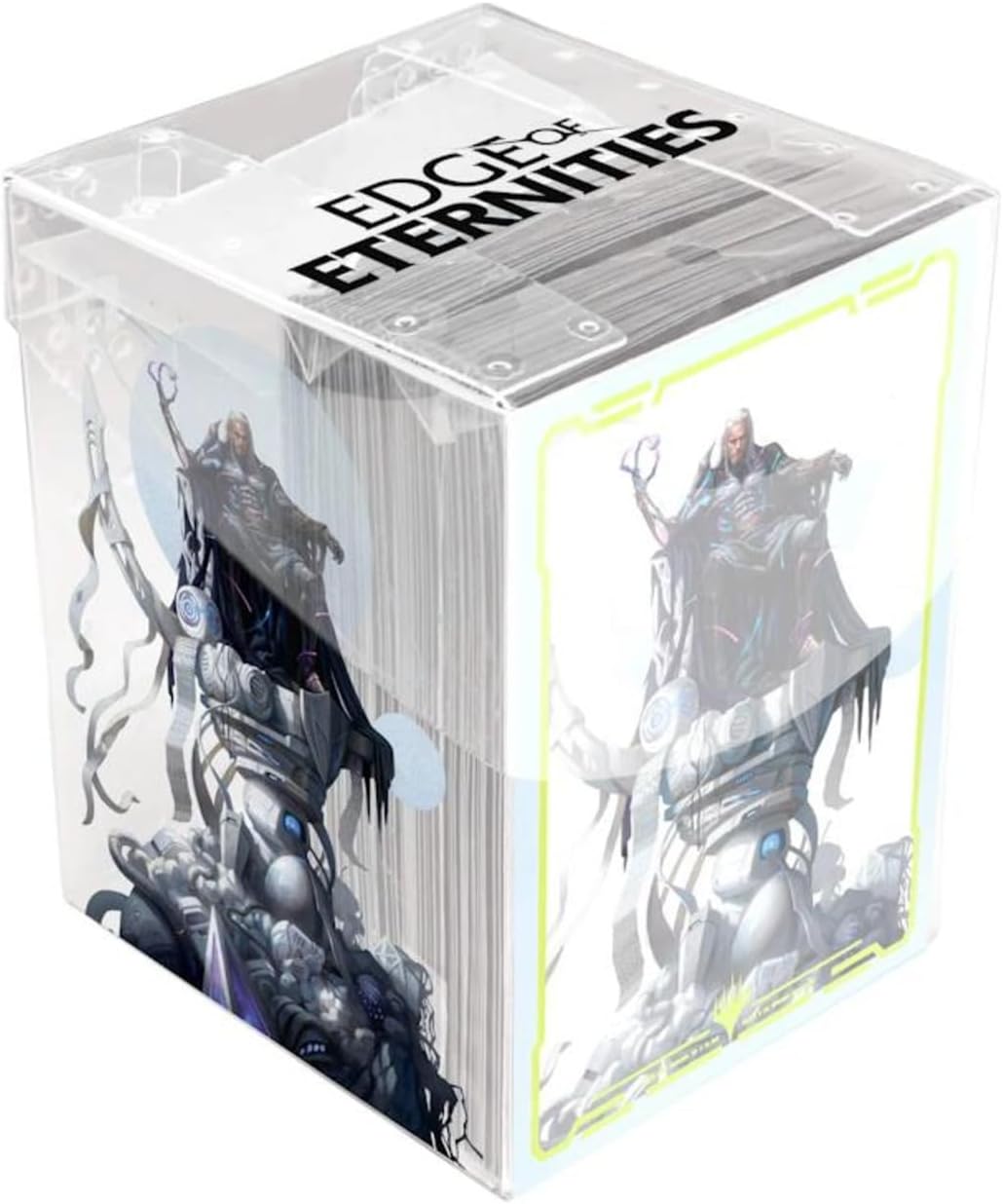 Ultra Pro 100 Card Clear Deck Box: Edge of Eternities - Tezzeret, Cruel Captain