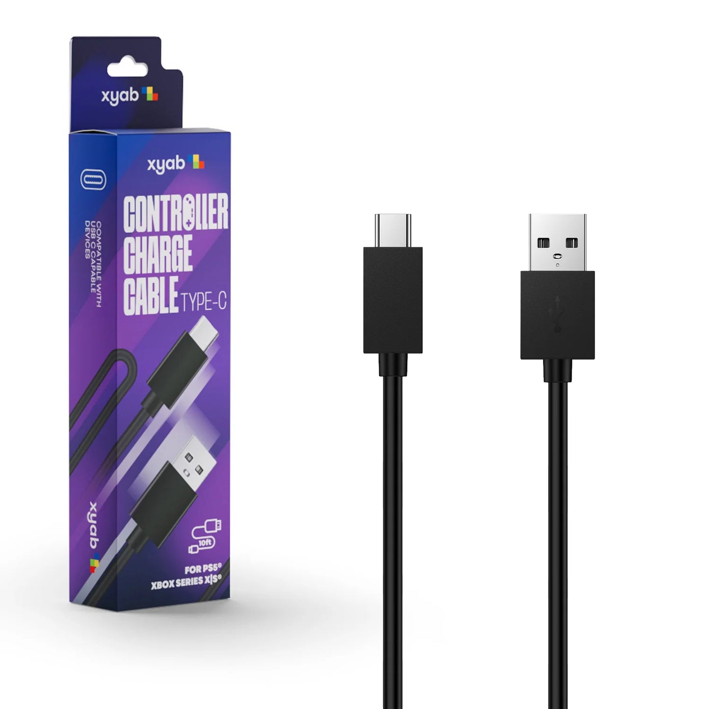 XYAB: USB Type-C 10ft Controller Charging Cable