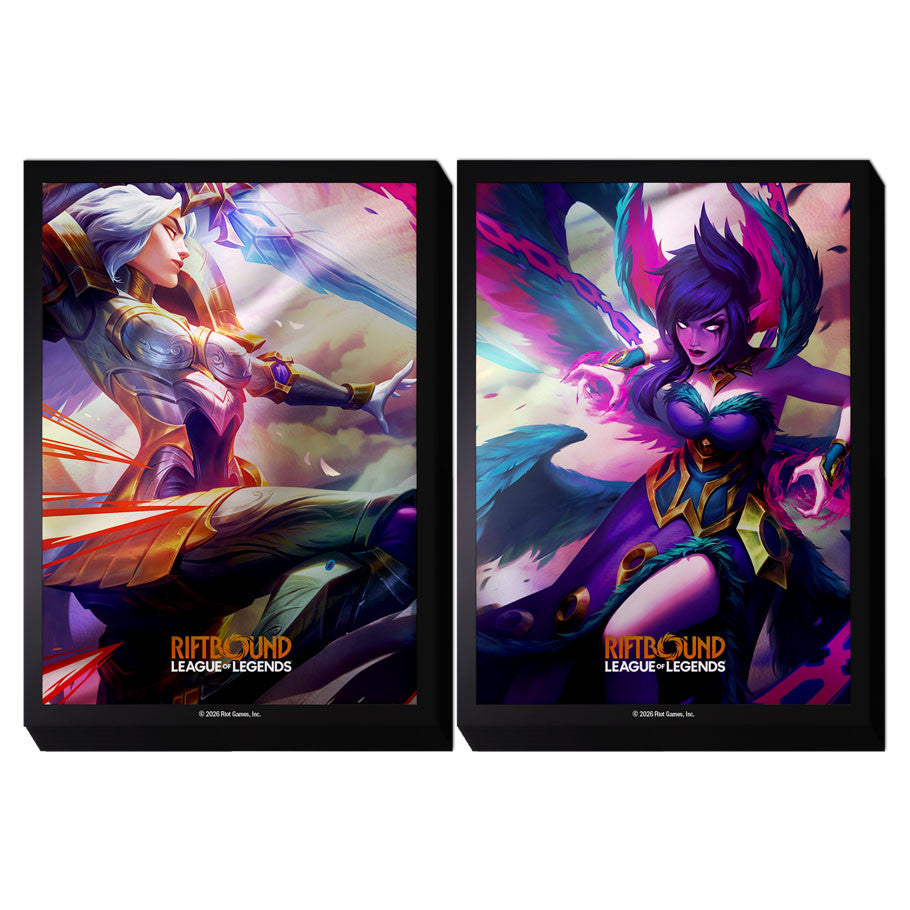Riftbound: Vendetta Art Sleeves - Kayle vs Morgana