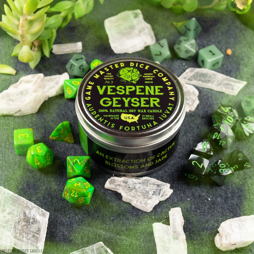 Game Master Dice Candle - Vespene Geyser (8 oz.)