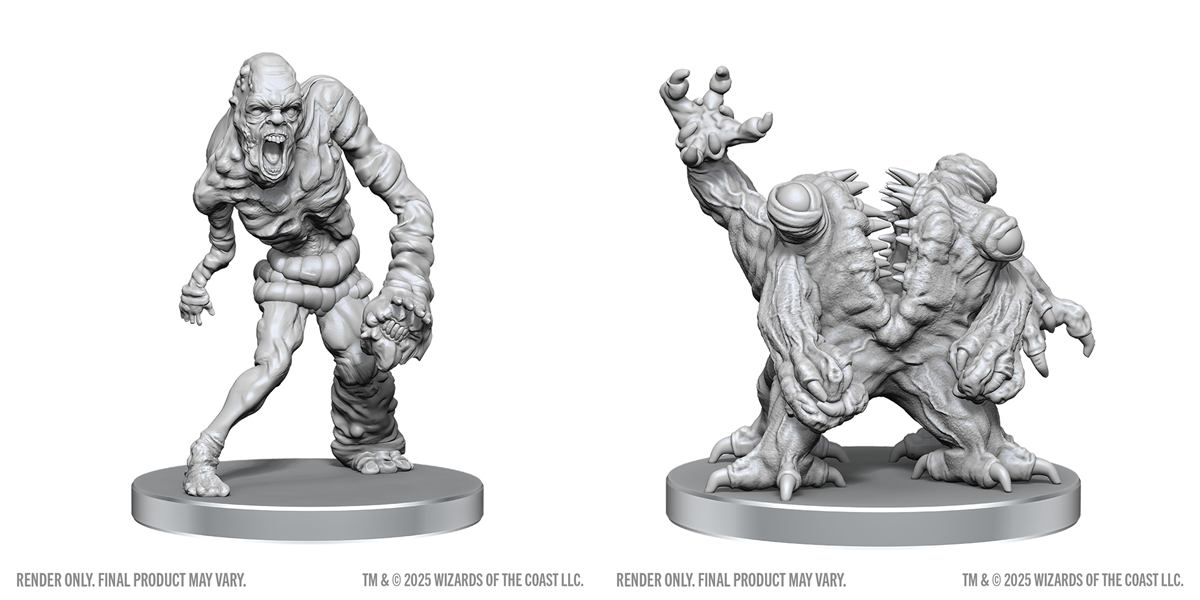 Nolzur`s Marvelous Unpainted Miniatures - W28 Rutterkin & Maw Demon