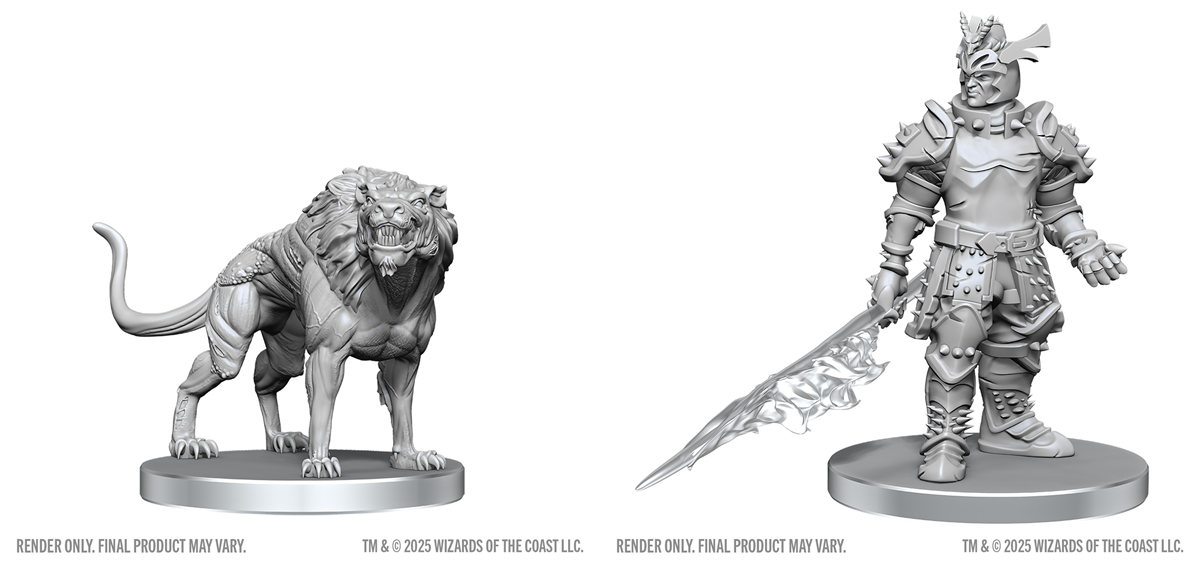 Nolzur`s Marvelous Unpainted Miniatures: W28 Hell Hound & Narzugon