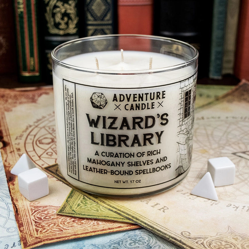 Game Master Dice Candle - Wizard's Library (20 oz.)