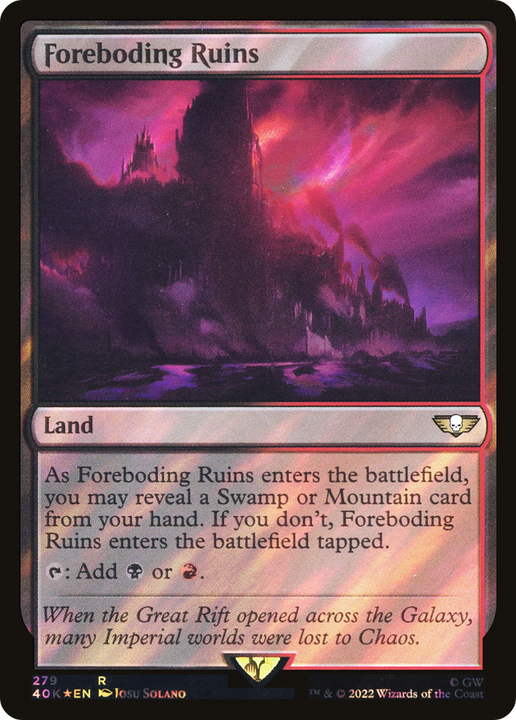 Foreboding Ruins (Surge Foil) [Warhammer 40,000]
