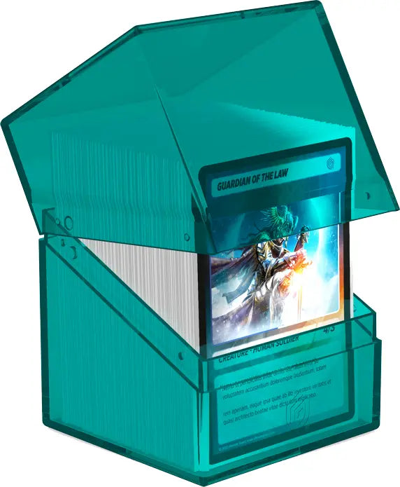 Ultimate Guard Boulder Deck Box - Clear Malachite (100+)
