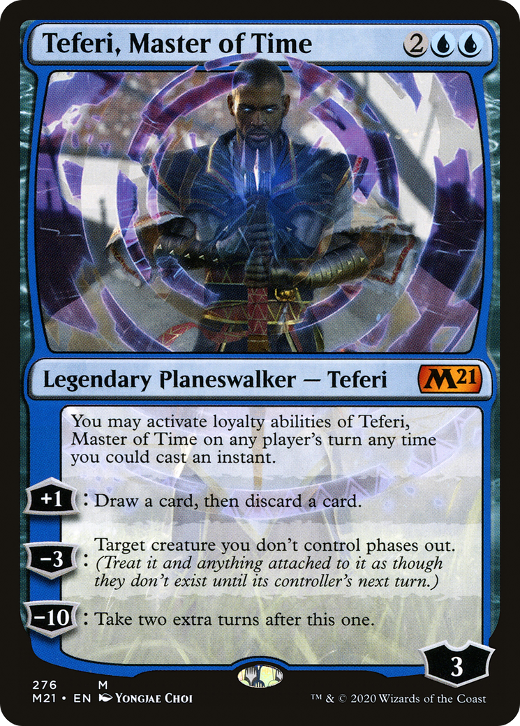 Teferi, Master of Time (276) [Core Set 2021 Prerelease Promos]