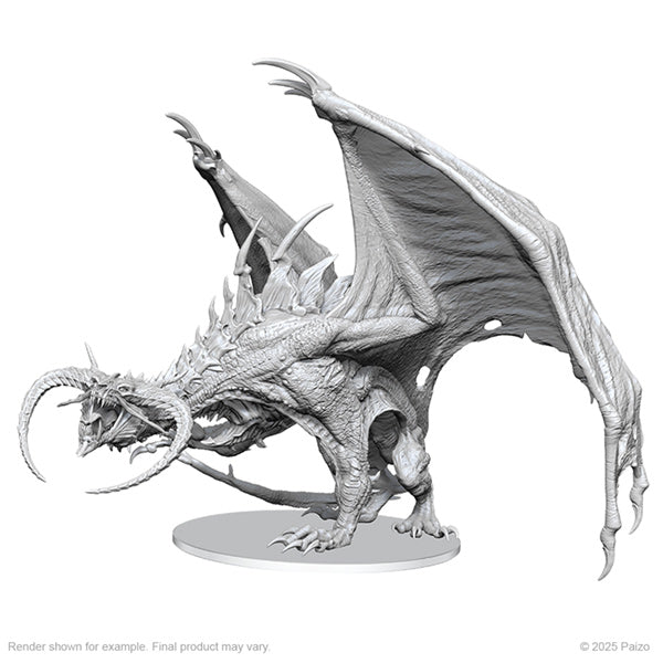 Nolzur's Marvelous Minaitures: W27 Diabolic Dragon (Unpainted)