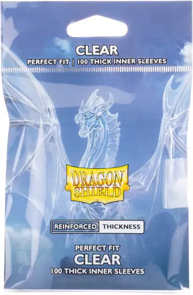 Dragon Shield: Perfect Fit Thick Sleeves (100ct) - Clear