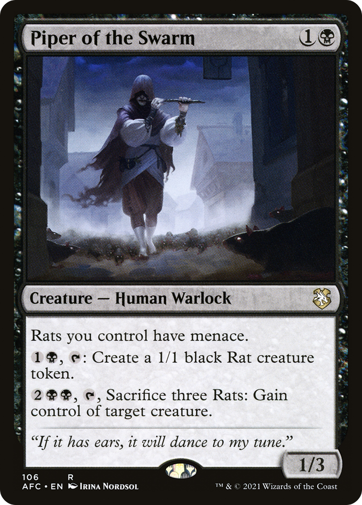 Piper of the Swarm [Dungeons & Dragons: Adventures in the Forgotten Realms Commander]