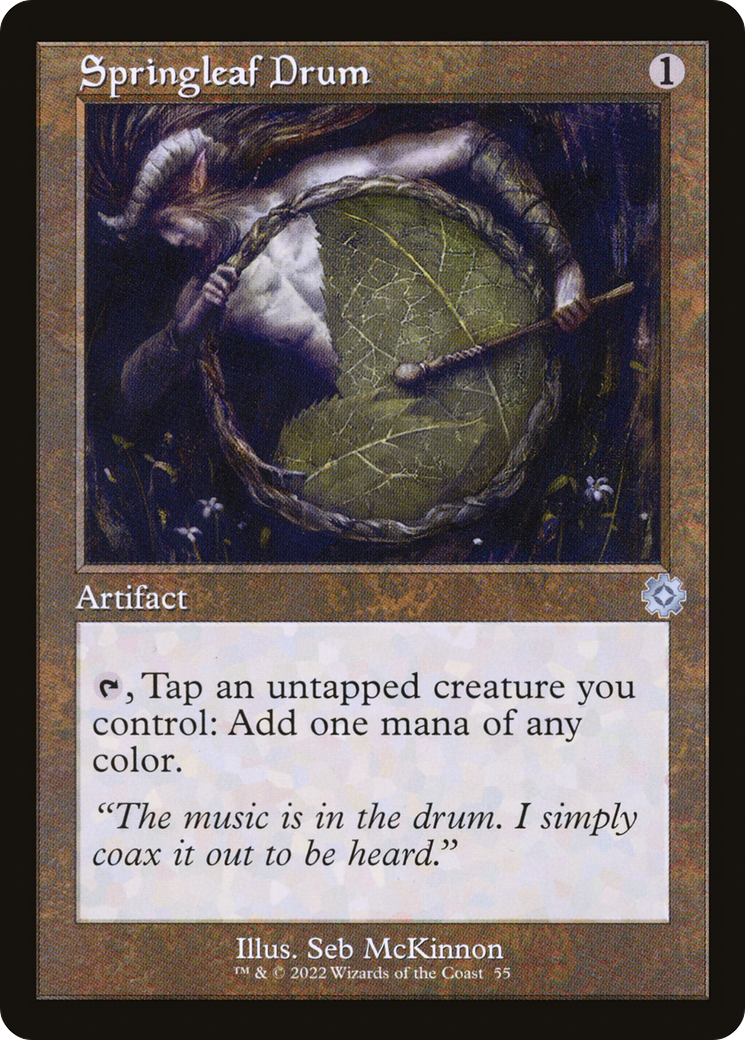 Springleaf Drum (Retro) [The Brothers' War Retro Artifacts]