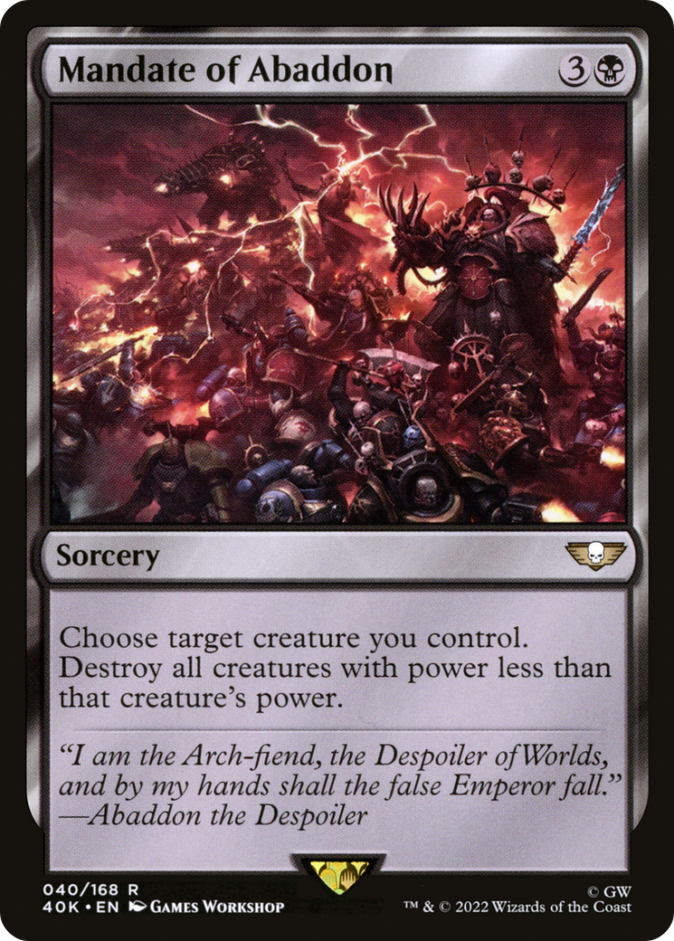 Mandate of Abaddon [Warhammer 40,000]