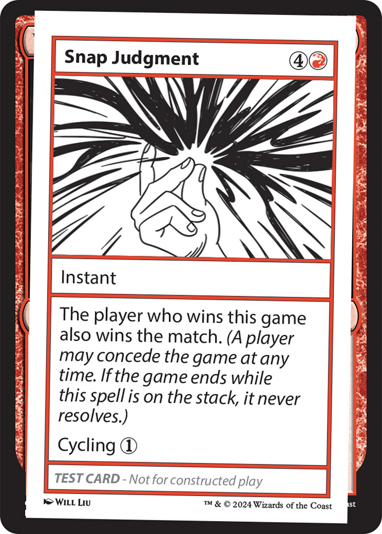 Snap Judgment (MB2PC-567) - Mystery Booster 2