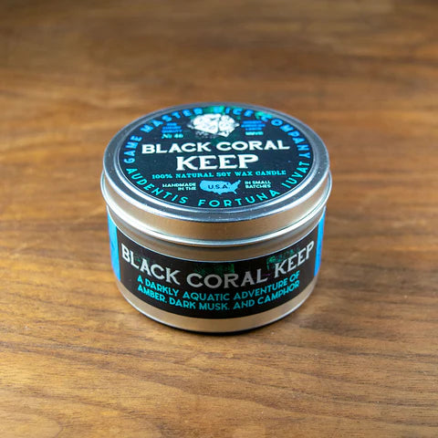 Game Master Dice Candle - Black Coral Keep (1.4 oz.)