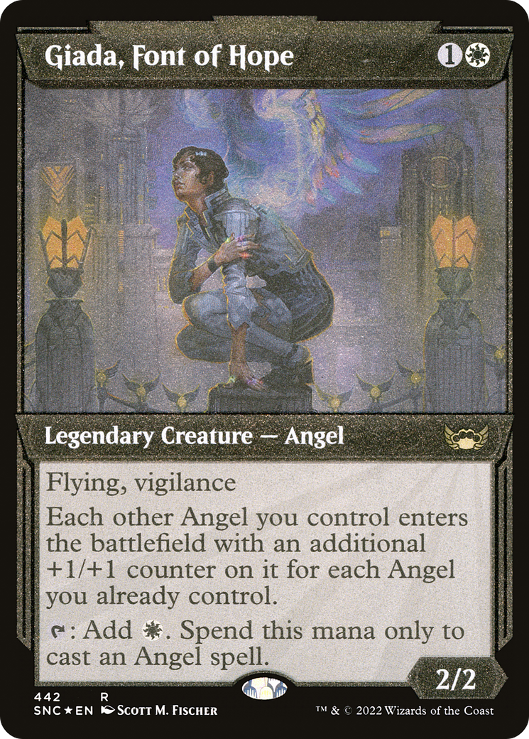 Giada, Font of Hope (Showcase Art Deco Foil Etched) [Streets of New Capenna]