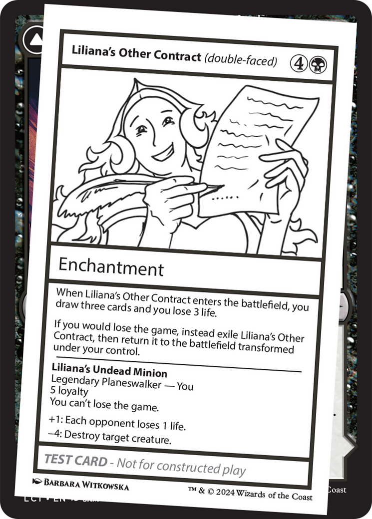 Liliana's Other Contract // Liliana's Undead Minion (MB2PC-548) - Mystery Booster 2