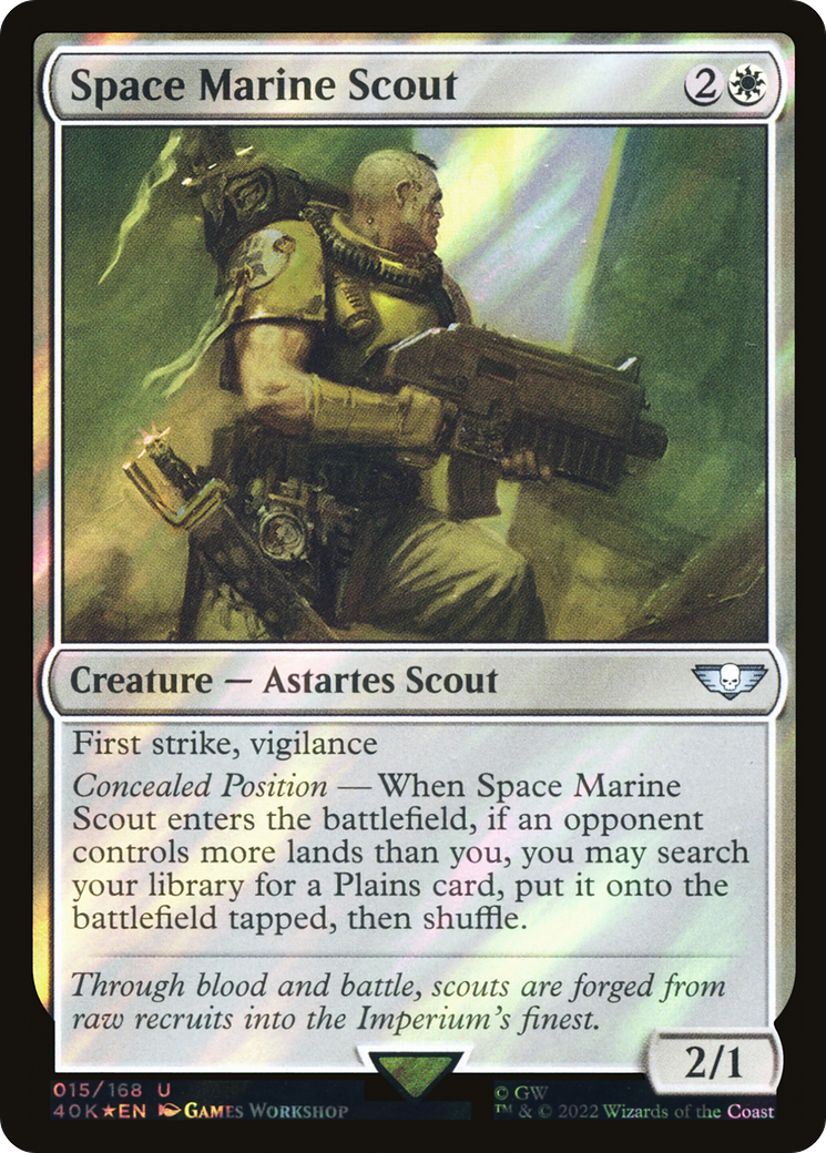 Space Marine Scout (Surge Foil) [Warhammer 40,000]
