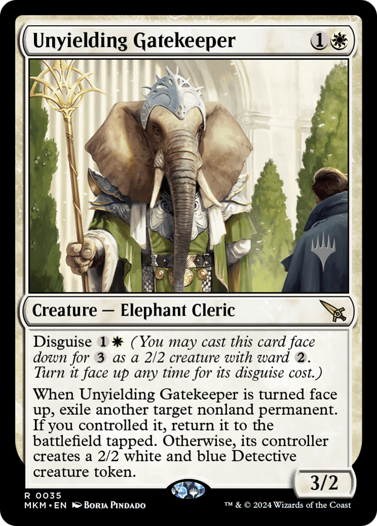 Unyielding Gatekeeper (Promo Pack) [Murders at Karlov Manor Promos]