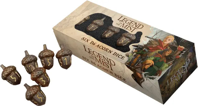 FanRoll Resin D6 Set: Legend of the Mist - Acorn Dice