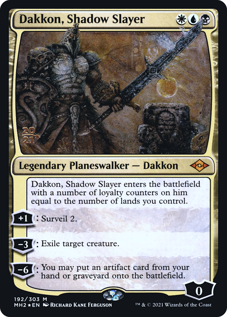 Dakkon, Shadow Slayer [Modern Horizons 2 Prerelease Promos]