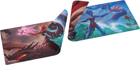 GAMEGEN!C Magic: The Gathering | Reality Fracture Double-sided Playmat - Kiora of Salt and Sand/Kiora of Fire and Ashes