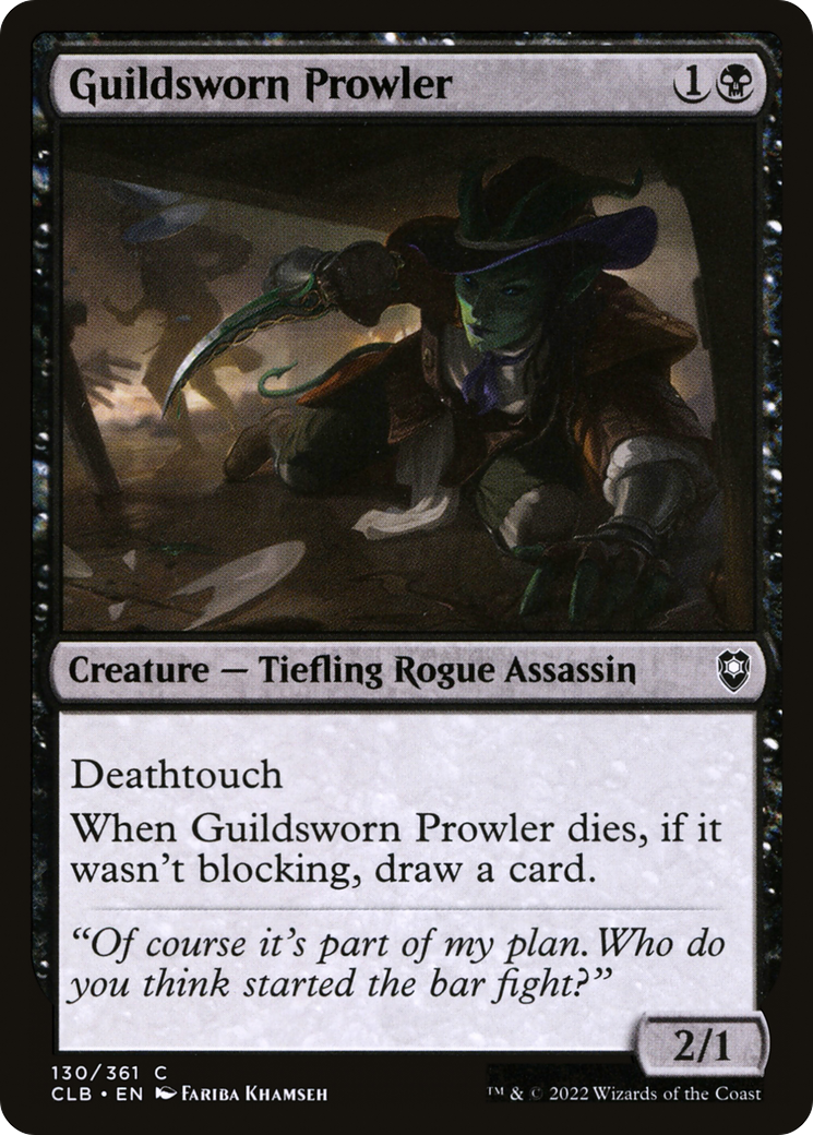 Guildsworn Prowler [Commander Legends: Battle for Baldur's Gate]