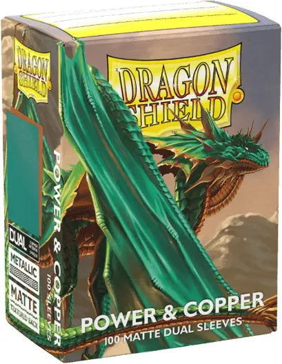 Dragon Shield: Standard 100ct Sleeves - Power & Copper (Dual Matte)
