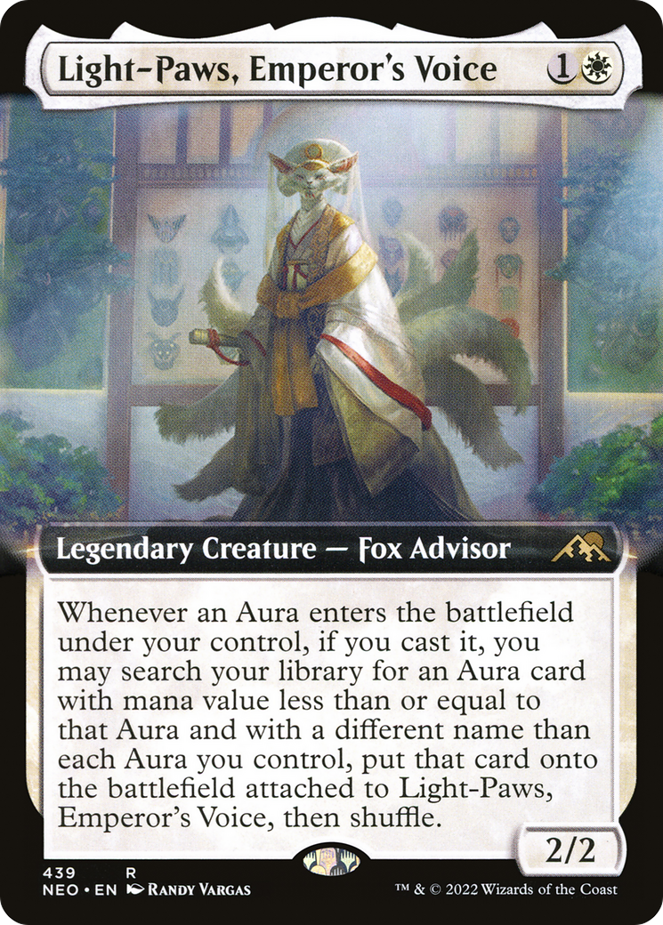 Light-Paws, Emperor's Voice (Extended Art) [Kamigawa: Neon Dynasty]